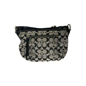 Coach Signature Monogram Small Hobo Bag